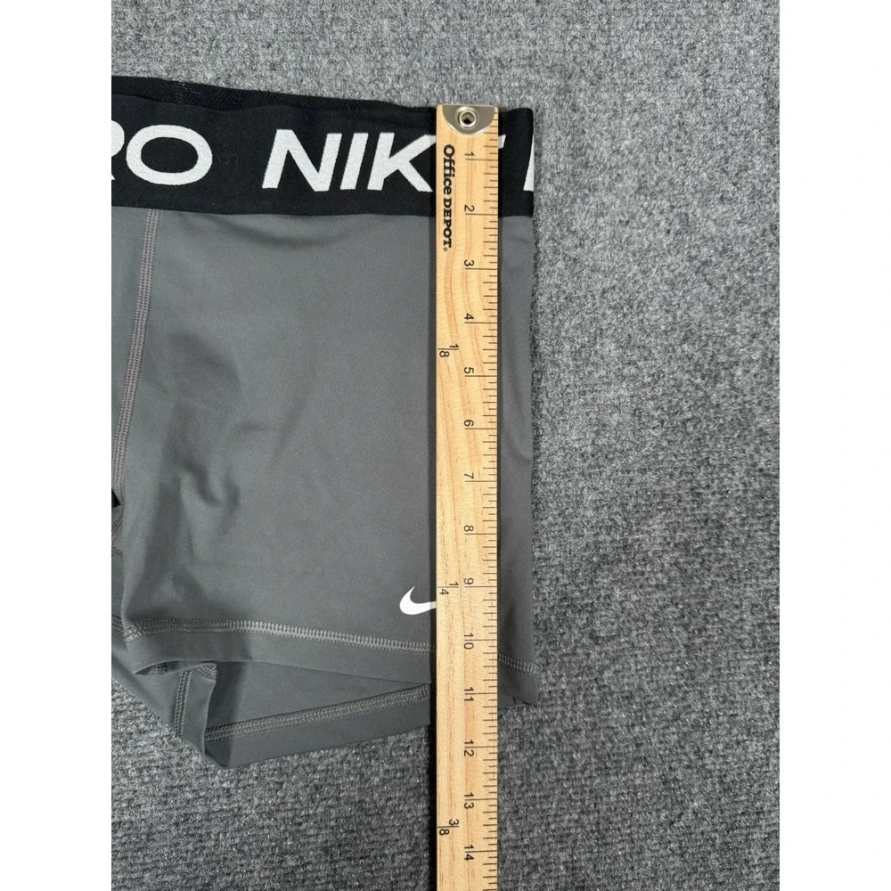 Nike Pro Dri-Fit Compression Shorts Womens Medium Gray‎ Yoga Gym 3